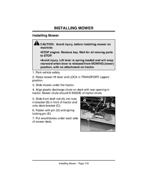 John Deere LTR155 and LTR166 Lawn Tractors (SN: 010001 - 020000) (Export Edition) Operators Manual (OMM135537)