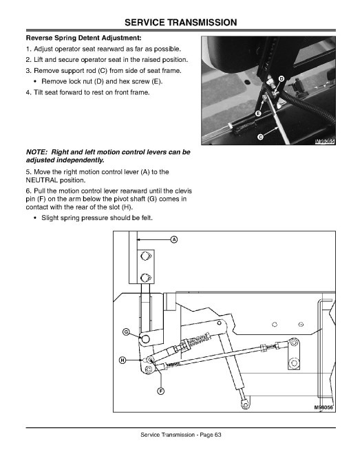 John Deere ZTrak M653, M655 and M665 Mid-Mount Zero-Turn Mowers (SN: from 010001) (North America) Operators Manual (OMM138801)
