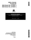 John Deere ProGator 2020 and 2030 Utility Vehicles (SN: 010001 - 020000) (North America) Operators Manual (OMM141589)
