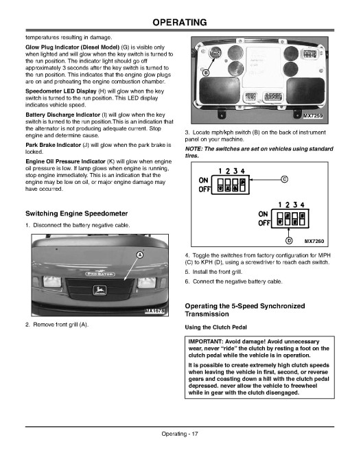 John Deere ProGator 2020 and 2030 Utility Vehicles (SN: 020001 - 034999) (Export Edition) Operators Manual (OMM144058)