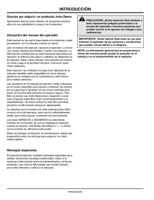 John Deere ProGator 2020 and 2030 Utility Vehicles (SN: 020001 - 034999) (North America) Operators Manual (OMM144529)