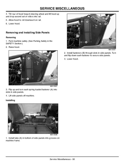 John Deere X495 (SN: 01001-020830) Lawn Tractors (North America) Operators Manual (OMM146852)