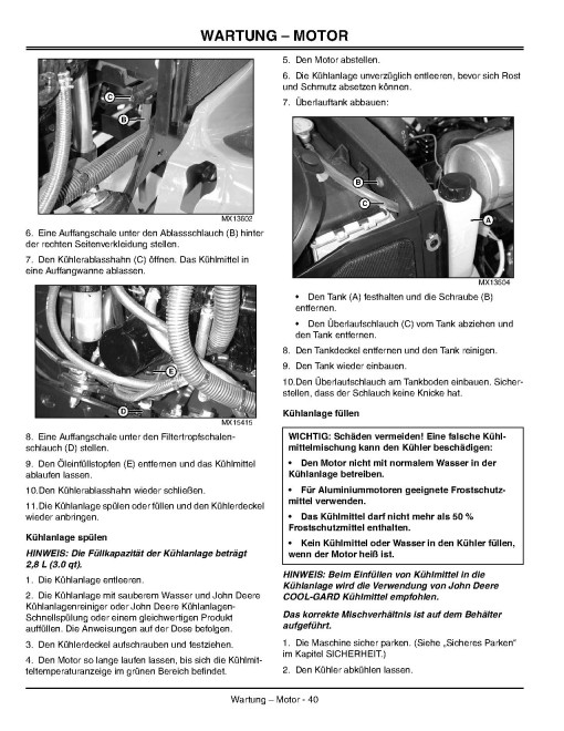 John Deere X595 (SN: 020225-030000) Lawn Tractors (Export Edition) Operators Manual (OMM149450)