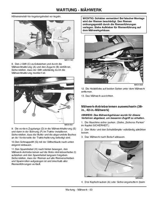 John Deere LT160, LT180 and LT190 Lawn Tractors (SN: from 500001) (Export Edition) Operators Manual (OMM149824)