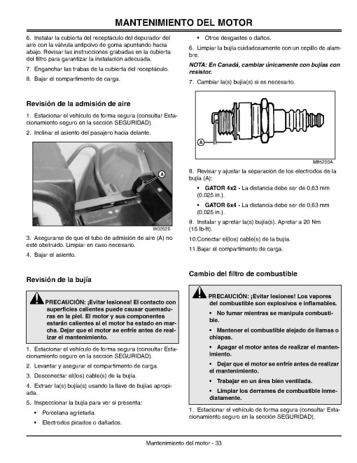 John Deere 4x2 and 6x4 Gas Gator Utility Vehicles (SN: from 068205) (North America) Operators Manual (OMM150179)