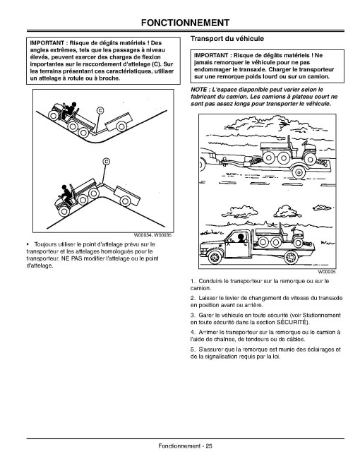 John Deere 4x2 and 6x4 Gas Gator Utility Vehicles (SN: from 068205) (Europe, Export) Operators Manual (OMM150181)