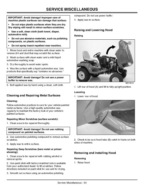 John Deere X495 (SN: 030001-039999) Lawn Tractors (North America) Operators Manual (OMM150219)