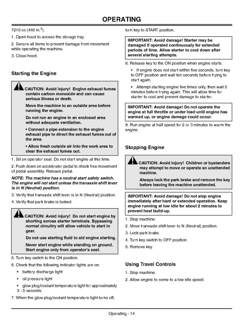 John Deere HPX 4x4 Diesel Gator Utility Vehicles (SN: 040001 - 060000) (North America) Operators Manual (OMM152513)