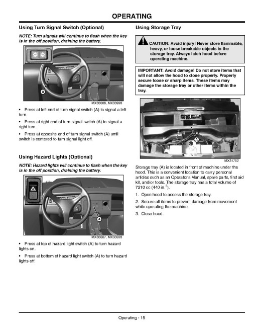 John Deere HPX 4x2 Diesel and HPX 4x4 Diesel Gator Utility Vehicles (SN: 010001 - 040000) (North America) Operators Manual (OMM152766)