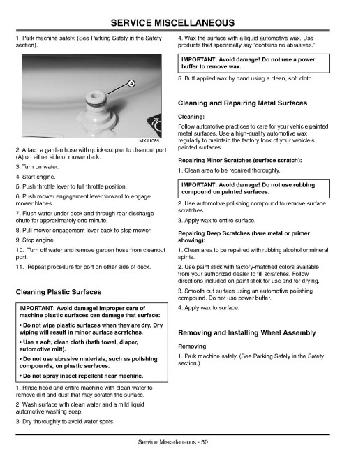 John Deere LTR180 Lawn Tractors (SN: from 010001) (North America) Operators Manual (OMM152797)