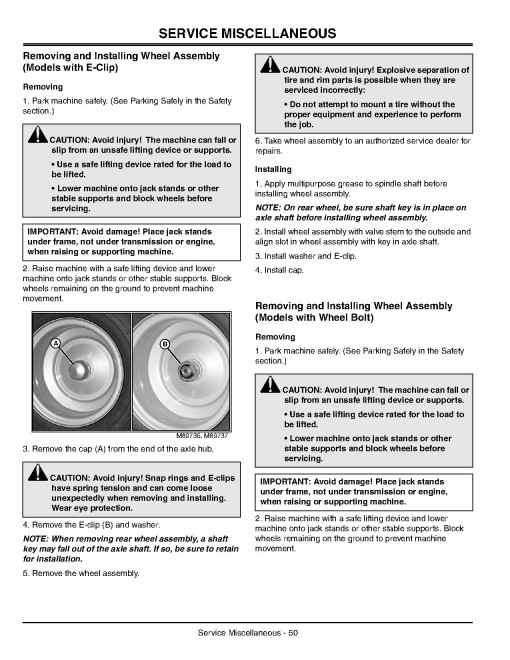 John Deere Select series X300, X304, X320, X324, X340 (SN:010001-040000) Lawn Tractors (North America) Operators Manual (OMM153411)