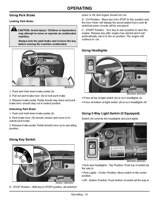 John Deere CS (SN:040001-100000) and CX (SN:040001-) Compact Series Gator Utility Vehicles (N.America) Operators Manual (OMM153882)