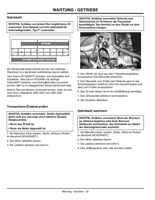 John Deere CS and CX Compact Series Gator Utility Vehicles (SN: 040001 - 080000) (Export Edition) Operators Manual (OMM154311)