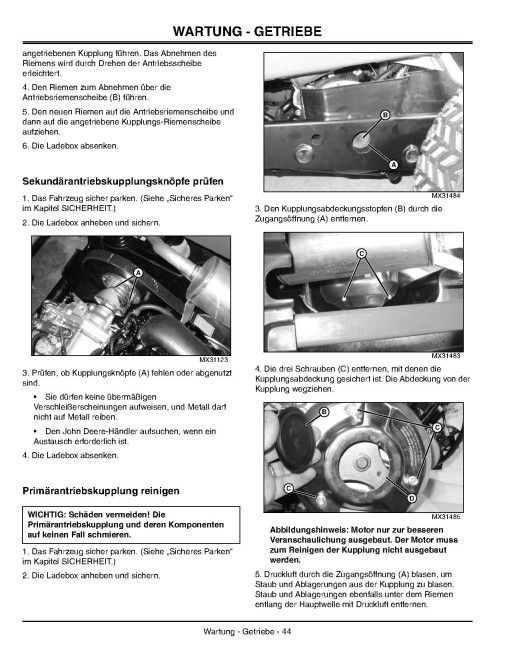 John Deere HPX 4x4 Diesel Gator Utility Vehicles (SN: 040001 - 060000) (Export Edition) Operators Manual (OMM154510)