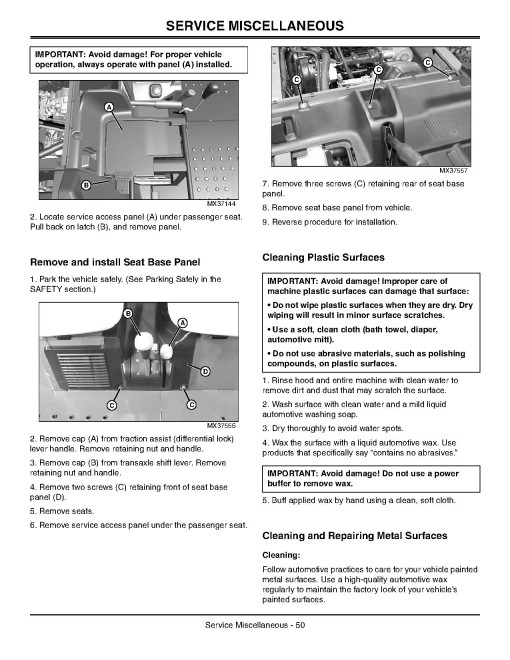 John Deere TH 6x4 Diesel Gator Utility Vehicles (SN: 001001 - 050000) (North America) Operators Manual (OMM154861)