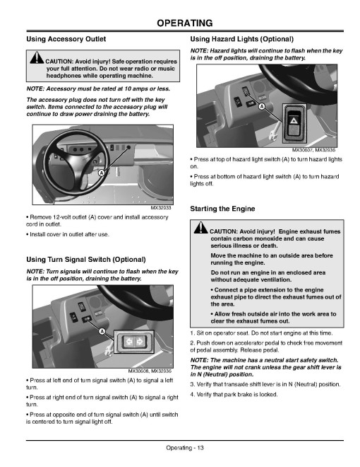 John Deere TH 6x4 Gas (SN:001001-008000), TS 4x2 (SN:001001-030000) Gator Utility Vehicles (N.America) Operators Manual (OMM154966)