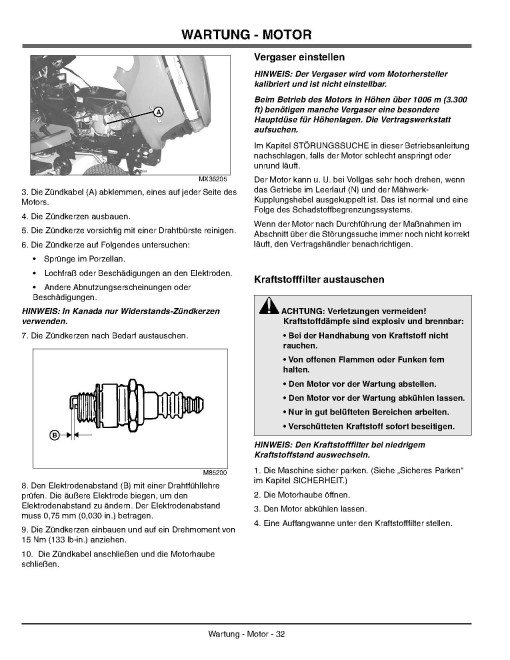 John Deere Select Series X300 (SN: 010001-040000) Lawn Tractors (Export Edition) Operators Manual (OMM155675)
