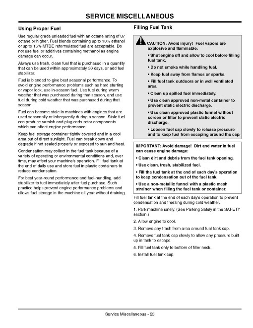 John Deere Select Series X500, X520, X534, X540 (SN: 020001-030000) Lawn Tractors (North America) Operators Manual (OMM155821)