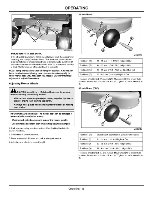 John Deere EZTrak Z225, Z245, Z425, Z445 and Z465 (SN: 040001-060000) Zero-Turn Mowers (North America) Operators Manual (OMM157225)