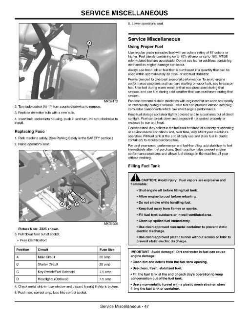John Deere EZTrak Z225, Z245, Z425, Z445 and Z465 (SN: 040001-060000) Zero-Turn Mowers (North America) Operators Manual (OMM157225)