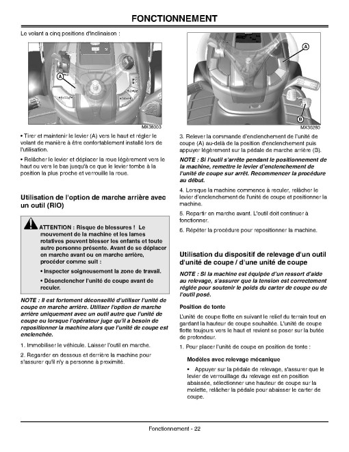 John Deere Select Series X534 and X540 (SN: 030001-050000) Lawn Tractors (Export Edition) Operators Manual (OMM157375)