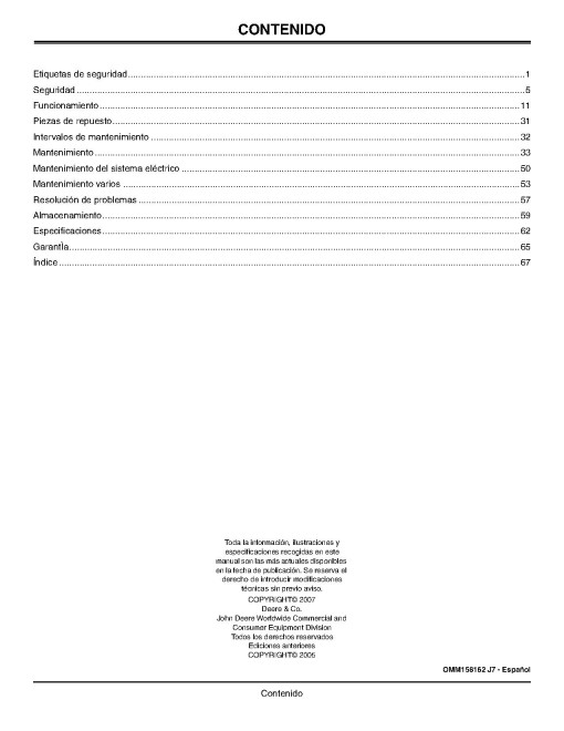 John Deere TE Electric Gator Utility Vehicles (SN: 001001 - 050000) (North America) Operators Manual (OMM158162)