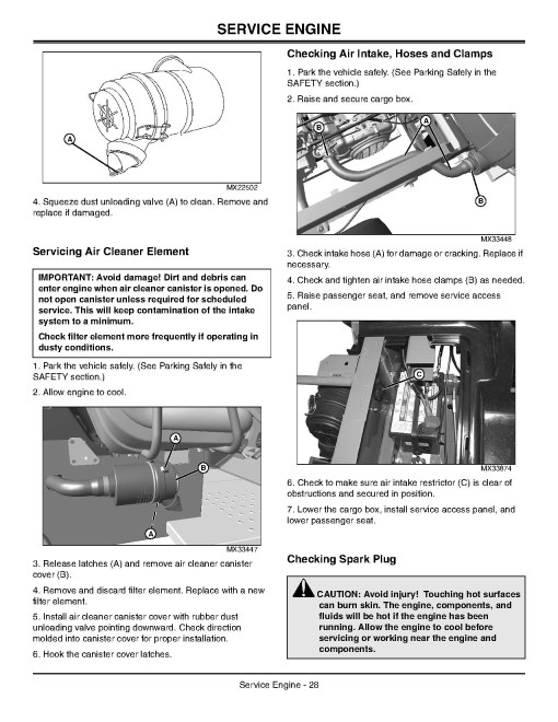 John Deere TX Gator Utility Vehicles (SN: 030001 - 050000) (North America) Operators Manual (OMM158203)