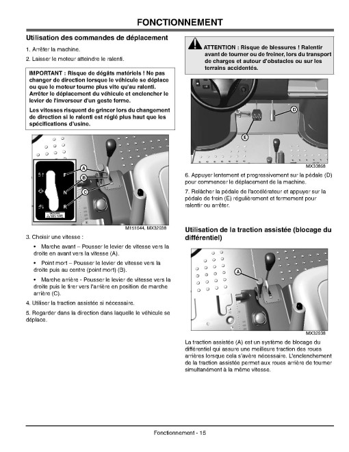 John Deere TX Gator Utility Vehicles (SN: 030001 - 050000) (Export Edition) Operators Manual (OMM158209)