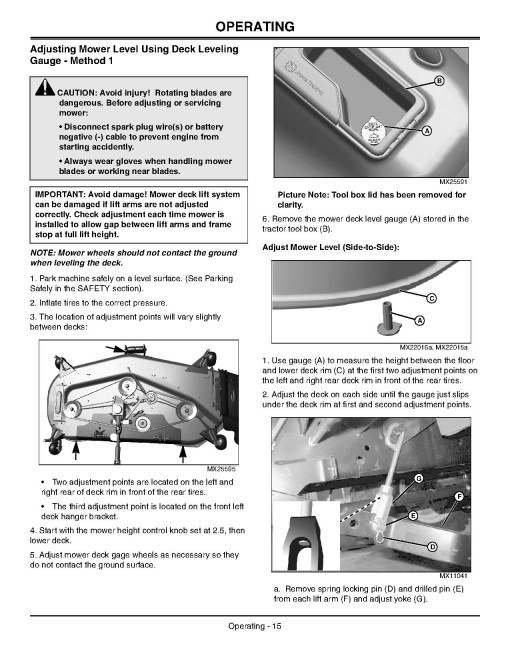 John Deere Ultimate Select Series X740, X744, X748, X749 (SN:040001-050000) Lawn Tractors (N.America) Operators Manual (OMM158681)