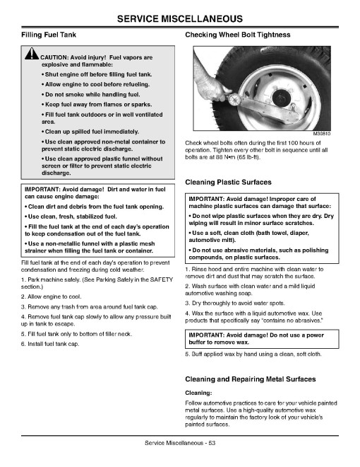 John Deere Ultimate Select Series X740, X744, X748, X749 (SN:040001-050000) Lawn Tractors (N.America) Operators Manual (OMM158681)