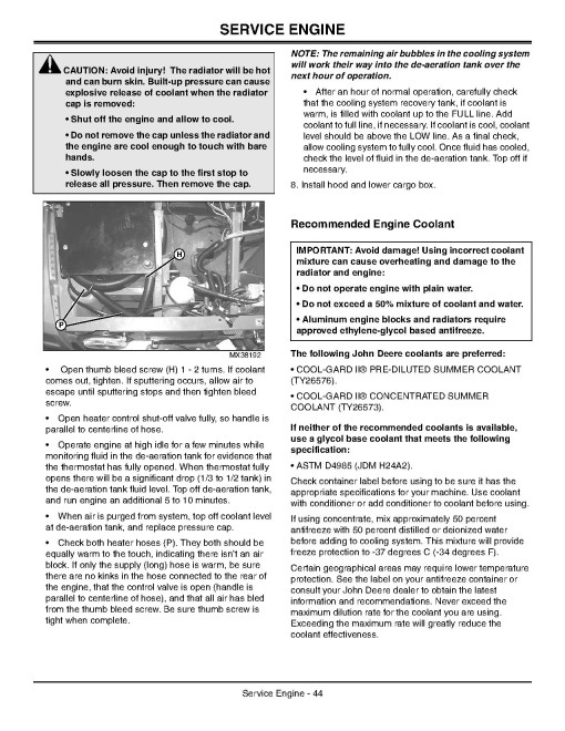 John Deere M-Gator A1 Military Utility Vehicles (SN: 060001 - 090000) (North America) Operators Manual (OMM159412)