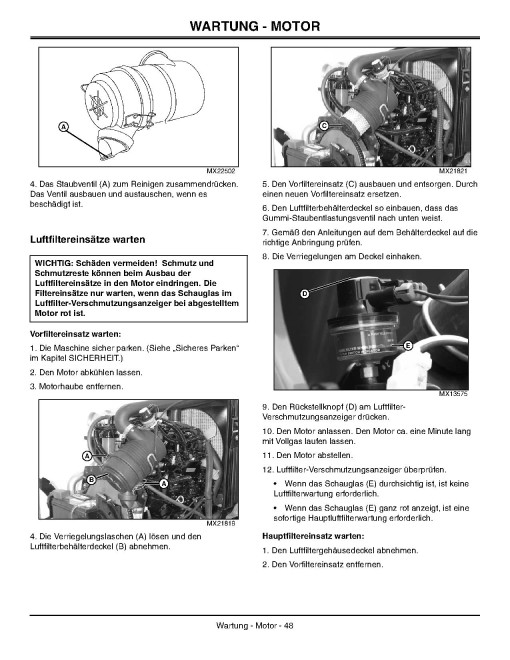 John Deere Ultimate Select Series X740, X748, X749 (SN:050001-060000) Lawn Tractors (Export Edition) Operators Manual (OMM161202)