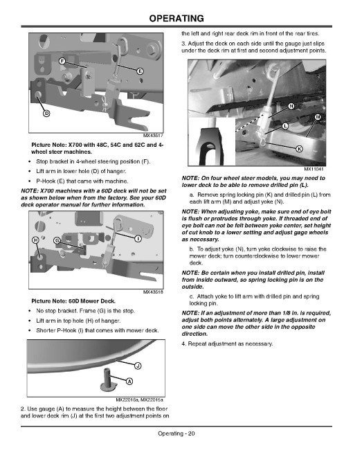 John Deere Ultimate Select Series X740, X744, X748, X749 (SN:050001-060000) Lawn Tractors (N.America) Operators Manual (OMM161727)