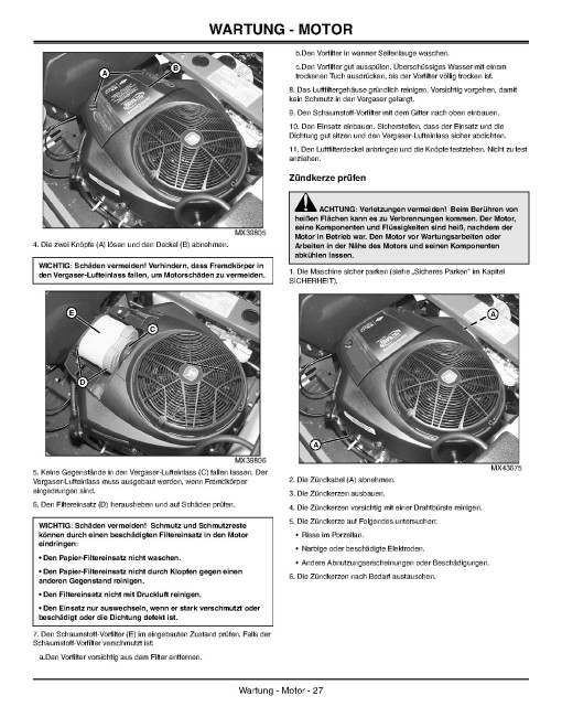 John Deere EZTrak Z425 (SN: 080001-100000) Zero-Turn Mowers (Export Edition) Operators Manual (OMM162472)