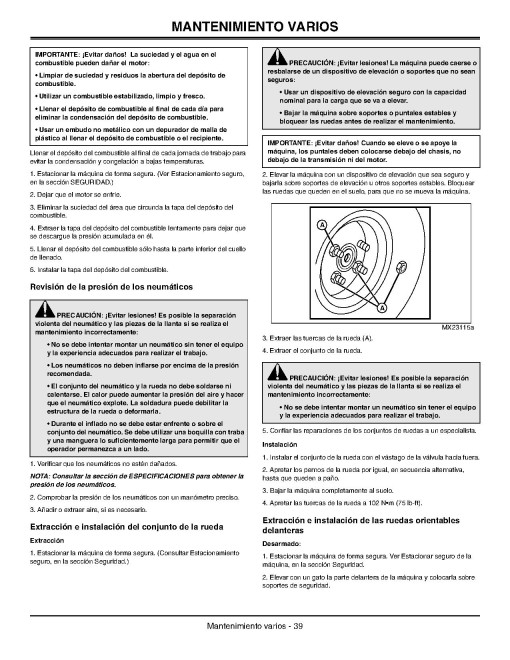 John Deere EZTrak Z425 (SN: 080001-100000) Zero-Turn Mowers (Export Edition) Operators Manual (OMM162472)