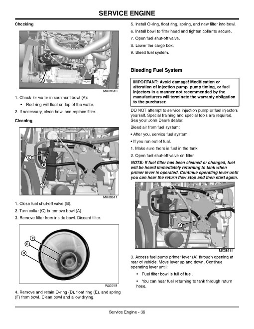 John Deere XUV850D Gator Utility Vehicles (SN: from 080000) (Export Edition) Operators Manual (OMM162658)