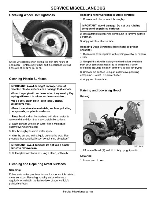 John Deere Ultimate Select Series X700, X720, X724, X728, X729 (SN:060001-070000) Lawn Tractors (N.America) Operators Manual (OMM162947)