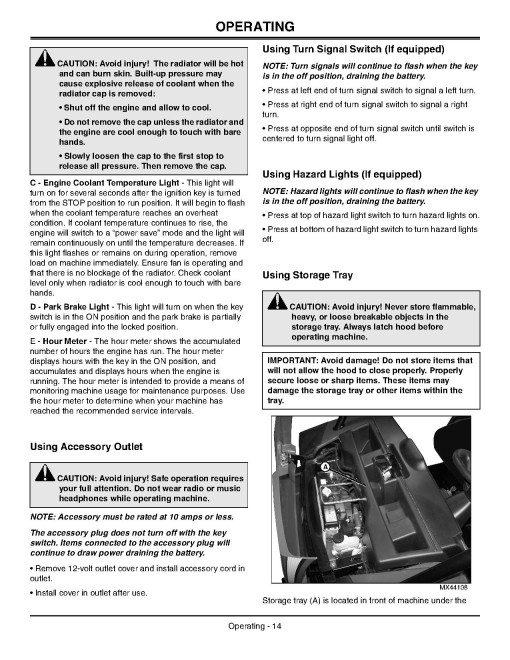 John Deere HPX 4x4 Gas Gator Utility Vehicles (SN: 090001 - 100000) (North America) Operators Manual (OMM163326)