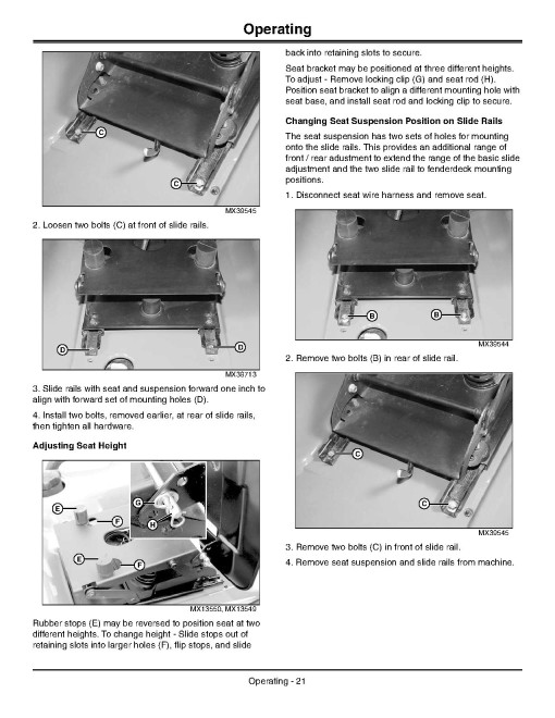 John Deere Ultimate Select Series X740, X744, X748, X749 (SN:070001-) Lawn Tractors (N.America) Operators Manual (OMM164430)