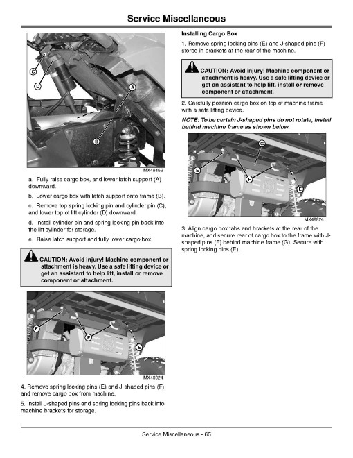 John Deere XUV550 S4 Gator Utility Vehicles (SN: 010001 - 030000) (North America) Operators Manual (OMM164562)
