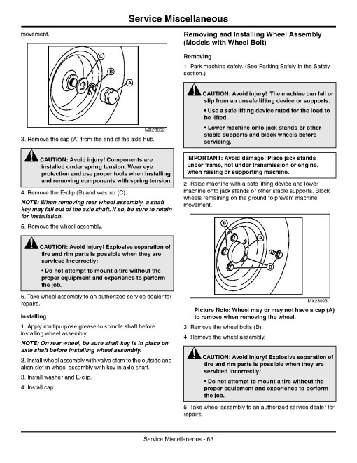 John Deere Select Series X300, X304, X310, X320, X324, X360 (SN:220001-250000) Lawn Tractors (North America) Operators Manual (OMM164737)