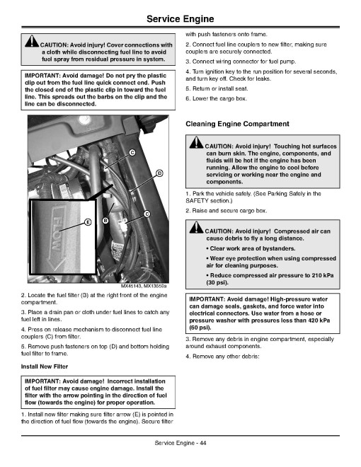 John Deere XUV825i Gator Utility Vehicles (SN: 030001 - 040000) (North America) Operators Manual (OMM165093)