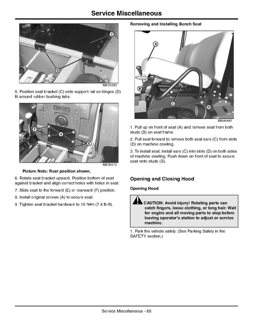 John Deere XUV825i Gator Utility Vehicles (SN: 030001 - 040000) (North America) Operators Manual (OMM165093)