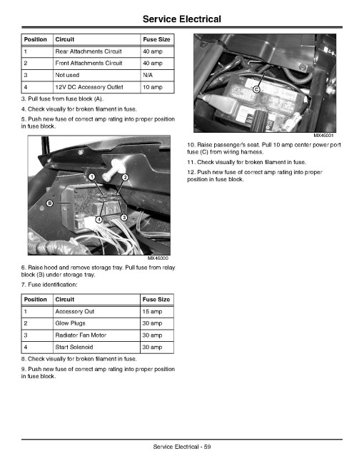John Deere M-Gator A3 Utility Vehicles (SN: 030001 - 060000) (North America) Operators Manual (OMM165110)