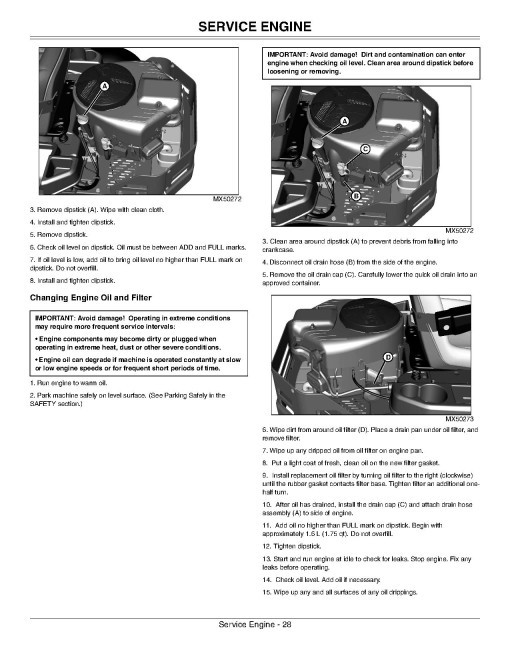 John Deere EZTrak Z235 and Z255 (SN: 130001-150000) Zero-Turn Mowers (North America) Operators Manual (OMM166319)