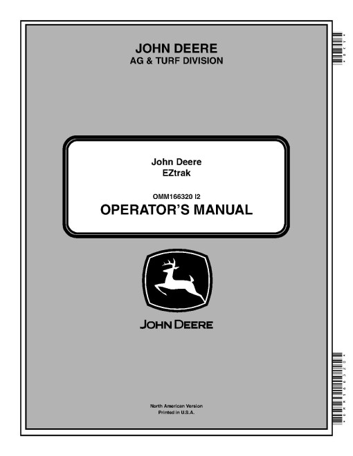John Deere EZTrak Z235 and Z255 (SN: 130001-150000) Zero-Turn Mowers (North America) Operators Manual (OMM166320)