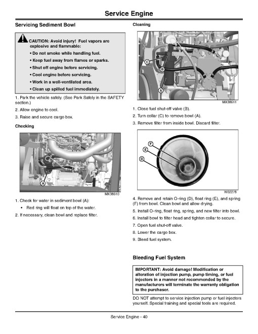 John Deere XUV855D Gator Utility Vehicles (SN: 030001 - 060000) (North America) Operators Manual (OMM166784)