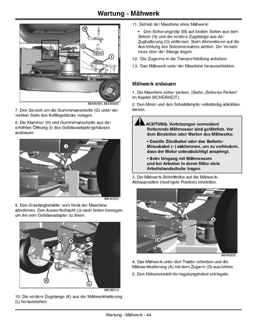 John Deere Select Series X305R (SN: 250001-280000) Lawn Tractors (Export Edition) Operators Manual (OMM167793)