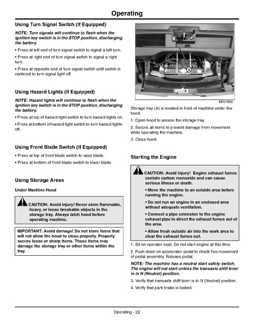 John Deere XUV825i Gator Utility Vehicles (SN: 060001 - 080000) (North America) Operators Manual (OMM168319)