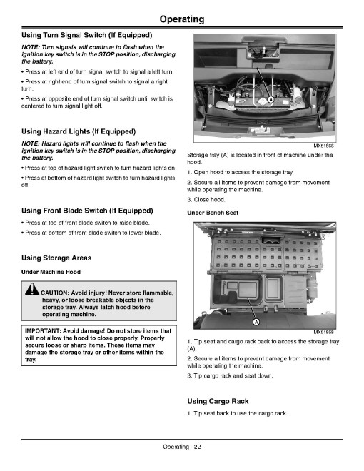 John Deere XUV825i S4 Gator Utility Vehicles (SN: 060001 - 080000) (North America) Operators Manual (OMM168321)